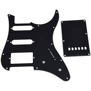 Imagem de Dopro Placa traseira para guitarra HSS Pickguard e Tremolo Trem serve para guitarra Yamaha PACIFICA preta 3 camadas