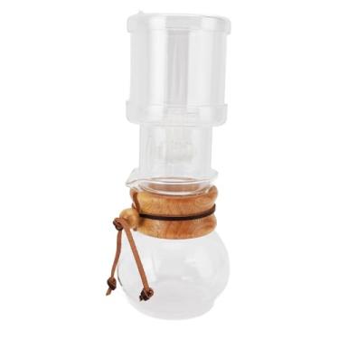 Imagem de AUNMAS Cafeteira de Picada de Bebida Gelada, 400 Ml de Vidro Transparente de café Gelado Cafeteira de Gotejamento Frio Torre Com Papéis de Filtro para Casa, Escritório, café, Clube de