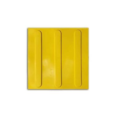 Imagem de Piso Tátil Direcional 10 Peças 25X25 Amarelo