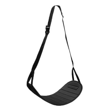 Imagem de YIJU Apoio para os pés de carro para crianças, rede para os pés, banco traseiro, acessórios para carro, apoio para pés portátil para avião, Preto