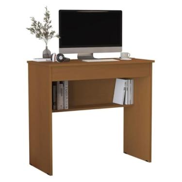 Imagem de Mesa Gamer Escrivaninha Com Gaveta Estudos Computador Escritório Office(Canela)