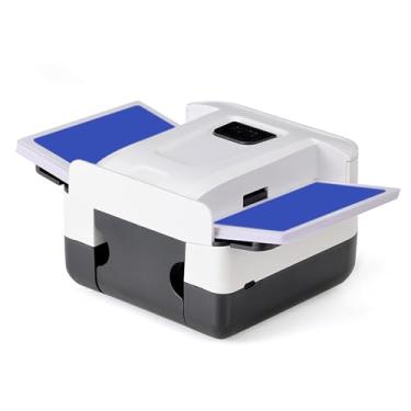 Imagem de Zopsc Máquina de Barriga de Cartão de Recrocação Elétrica Recarregável, Operação de Baixo Ruído para Poker, Blackjack, para Casa, Jogo, Festa e Viagem (Preto)