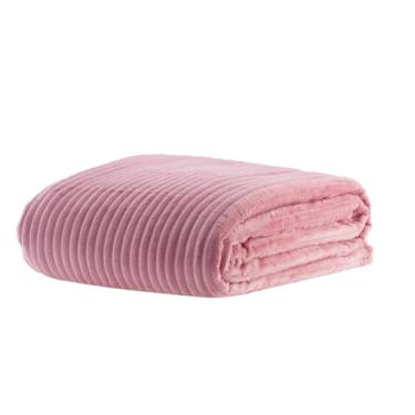 Imagem de Cobertor Manta Microfibra Casal Grande Toque Macio Fleece Soft Luster 1,80 x 2,00 (Rosa)