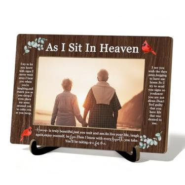 Imagem de HSIASHENG Porta-retrato memorial 10 x 15 cm, porta-retratos com memória de cardeal, presentes de memória para pessoas amadas, presentes de luto de simpatia, porta-retratos 10 x 15 cm para decoração de