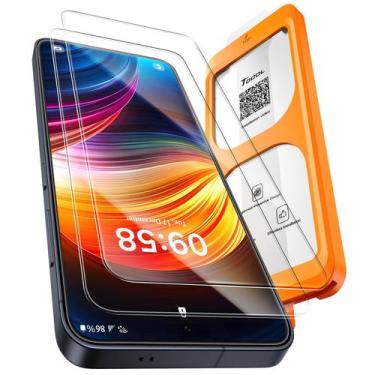 Imagem de Protetor de tela TOCOL Samsung Galaxy S25 9H, pacote com 2