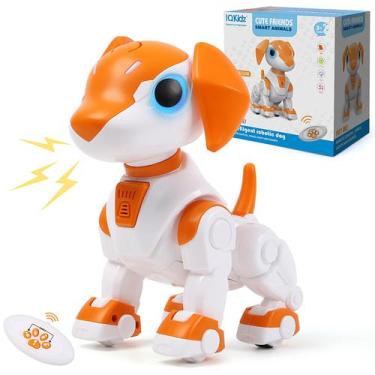Imagem de Robot Dog de controle remoto iQkidz para crianças de 3 a 8 anos com lu