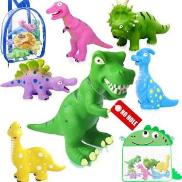 Imagem de Pacote com 8 brinquedos de banho DUOROUBAO Dinosaur para crianças de 1