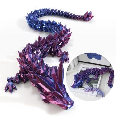 Imagem de Dragon Toy Dak Haan 30, grande dragão de cristal impresso em 3D