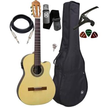 Imagem de Violão Giannini Nfl Ceq Imbuia Eletroacústico + Acessórios