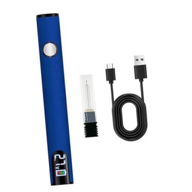 Imagem de Esquirla Kit de ferro de solda sem fio, caneta de solda com temperatura ajustável, bateria recarregável USB de 650 mAh, caneta para reparo de circuitos, Azul