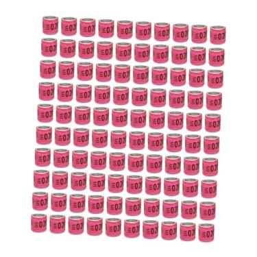 Imagem de Fenteer 100 peças de anéis de perna de pombo identificam anéis de pombo práticos versáteis reutilizáveis ​​2026 de perna de para pintinhos canário codorna, Alemanha Rosa