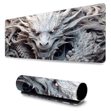 Imagem de Mouse Pad Gamer Profissional Confortável Antiderrapante Escritório e Games 90x40cm Diversas Estampas Dragão (Dragao | 11)