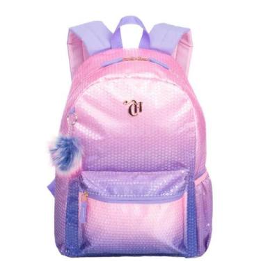 Imagem de Mochila Grande Capricho Paetê - Rosa Lilás - Sestini