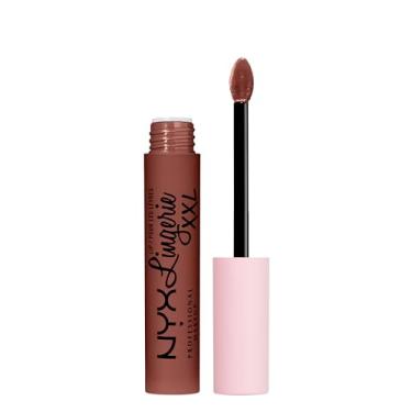 Imagem de NYX PROFESSIONAL MAKEUP Lip Lingerie XXL Batom líquido fosco - corte baixo (marrom quente nude)