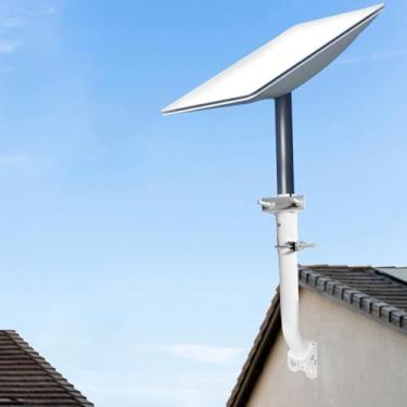 Imagem de Starlink Mount – Kit de montagem J Pole Starlink para instalação em parede/telhado/mastro, compatível com Starlink Gen 2 padrão atuado e prato de alto desempenho