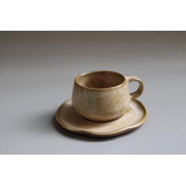 Imagem de Xícara com Pires Cerrado G - Cerâmica Artesanal Terracota - bone ceram