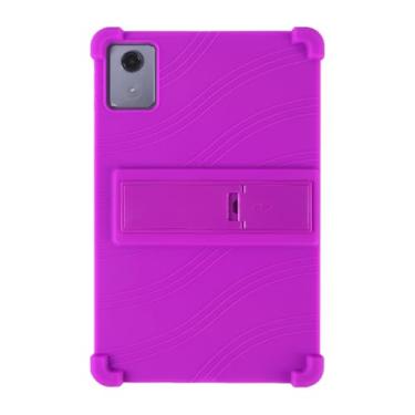 Imagem de QYiiD Capa para Lenovo Tab K11 Plus 11,45 polegadas (modelo TB352FU) 2024, capa protetora de borracha macia à prova de choque de silicone leve para crianças para Lenovo Tab K11 Plus, roxo
