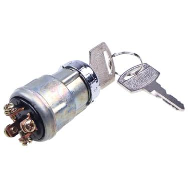 Imagem de HIKIBEX Interruptor de ignição com 2 chaves 87536 87536AM compatível com Tennant 355 385 550 1550 6400 6500 6550 6600 6650 7400 800 810 8200 8210 8400 8410 M20 M30 S20 T20 ATLV 4300 Litter Hawk