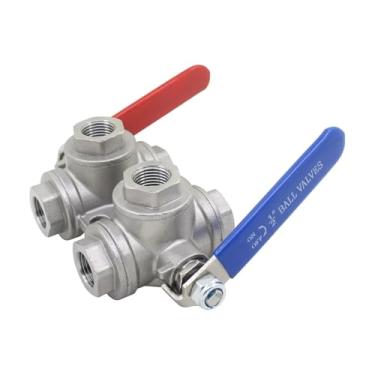 Imagem de Seis válvulas seletoras de válvula de comutação pré-aquecedor, interruptor duplo com base, válvula esférica de aço fundido para aquecedor de tanque de combustível de caminhão. WWECCQIJ