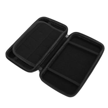 Imagem de Yosoo Capa Rígida Protetora para Console de Jogos, Estojo de Transporte para NOVO 2DS XL 2DS LL NOVO 3DS 3DS Com Bolsa de Viagem de 8 Slots para Acessórios PU EVA 6,8x3,9x1,6in (Preto)