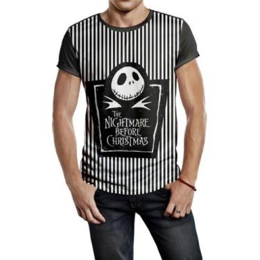 Imagem de Camiseta Masculina O Estranho Mundo De Jack Ref:319 - smoke, Preto, P