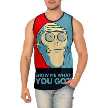 Imagem de Camiseta Regata Rick And Morty Full Print Ref:678 - smoke, Preto, GG
