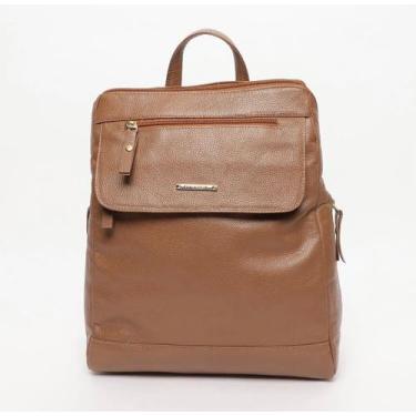 Imagem de Mochila Feminina em Couro com 5 Compartimentos - Di Marly's - Di Marly