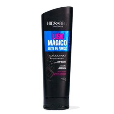 Imagem de Condicionador Liso Mágico 400gr Hidrabell Controle de Frizz Fios Alinh