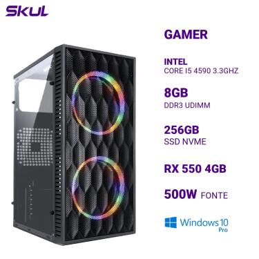 Imagem de Computador 5000 Core I5 4590 3.3GHZ 8GB DDR3 SSD 256GB NVME RX 550 4GB Fonte 500W  Windows 10 PRO