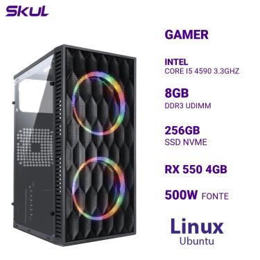 Imagem de Computador 5000 Core I5 4590 3.3GHZ Memoria 8GB DDR3 SSD 256GB NVME RX 550 4GB Fonte 500W  Linux