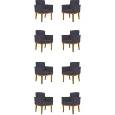 Imagem de Kit 8 Poltronas Reforçadas Esteticista - Salão de Beleza Cor:cinza