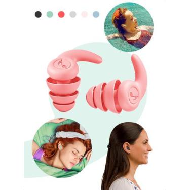 Imagem de Kit Tampão Ouvido 2 Pares Protetor Auricular Dormir Natação - Klizz, R