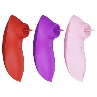 Imagem de Vibrador Sex Shop Massageador com Língua Estimuladora 10 Vibrações Rec