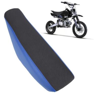 Imagem de Asixxsix Banco de espuma alto e plano para motocicleta, com design à prova de sol, absorção de impacto e respirável, para motos de trilha, off-road, motocross e scooters XR50, 50, 90, (BLUE)