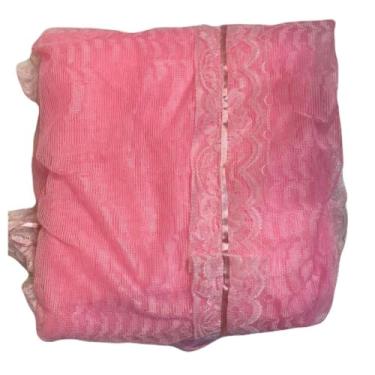 Imagem de Mosquiteiro Completo Casal/Queen com Armação Volta ao Mundo – Anti Mosquito Luxo, Renda Delicada, Suporte Fixo(Rosa pink,Casal)