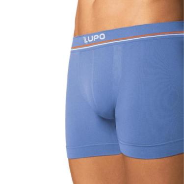 Imagem de Cueca Lupo Boxer Microfibra Sem Costura 436-004, Azul, M