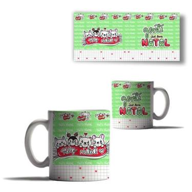 Imagem de Caneca Porcelana Feliz Natal Gente que Ama Natal Bichinhos - Enjoy Sho