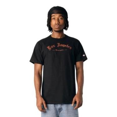 Imagem de Camiseta Champion Malhão Los Angeles Preto-Masculino