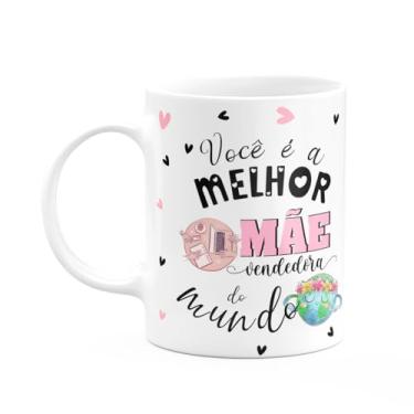 Imagem de JPS INFO, Caneca Mães e Profissões - Melhor mãe vendedora do mundo