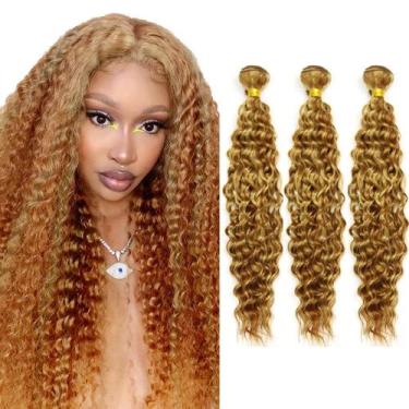 Imagem de Pacotes de cabelo GveoxVO Highlight Deep Wave 8A Brazilian 18-22cm