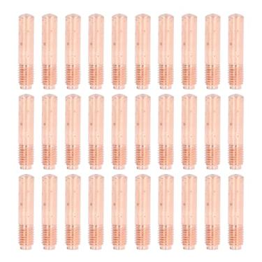 Imagem de Mavaol Pacote com 30 pontas de soldagem MIG 0,035 polegadas de latão consumíveis de soldagem compatíveis com tochas Miller Hobart MIG