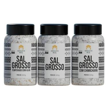 Imagem de Kit - Sal Grosso - Armazém Real - Uso para churrasco