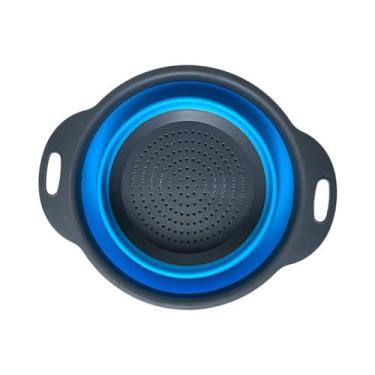 Imagem de Escorredor De Alimentos Em Silicone Retrátil Cozinha 18cm - TOP ÚTIL, 