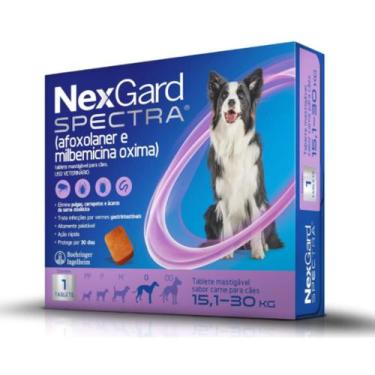 Imagem de Antipulgas E Carrapato Nexgard Spectra 15,1 A 30kg 1 Tablete