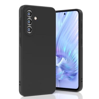 Imagem de Boaixiaen Compatível com Samsung Galaxy A36 5G, capa de telefone à prova de choque de silicone líquido fino macio TPU com proteção total à prova de choque para Galaxy A36 5G de 6,7 polegadas (preto)