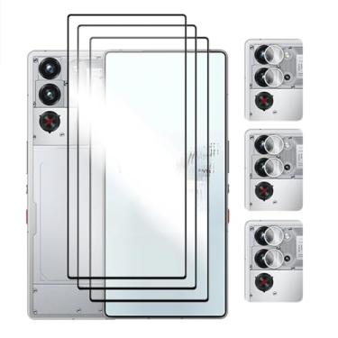 Imagem de Para Nubia Red Magic 10 Pro Plus, Vidro Temperado 6 em 1 6,85 polegadas Capa Completa Cola HD Protetor de Tela