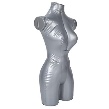 Imagem de Manequins Infláveis ​​femininos, Rack de Exibição de Roupas, Modelo de Janela Superior do Corpo, para Exibição de Janela de Roupas