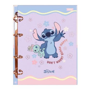 Imagem de Fichário Caderno Argolado Stitch 60 Folhas - Foroni