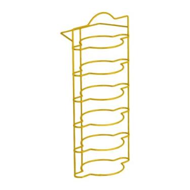 Imagem de MotiveTech Prateleiras Extensíveis para, Escorredor de Pratos para Panelas Quentes para Jantares de Festa, Escorredor de Pratos de Preparação de 6 Níveis, Ouro