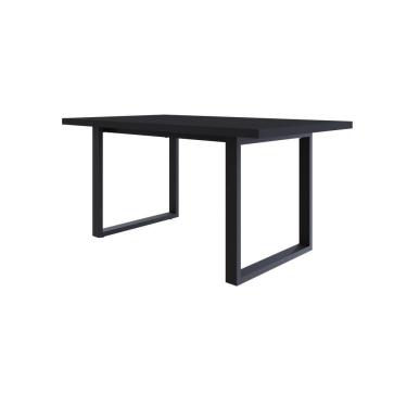Imagem de Mesa De Jantar Queens R 160x90x77cm Qemj9160r Preto Tx - Est.preta Preto Tx/est.preta